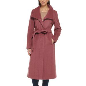 Cole Haan Women's Pink Belted Coat Sz 6